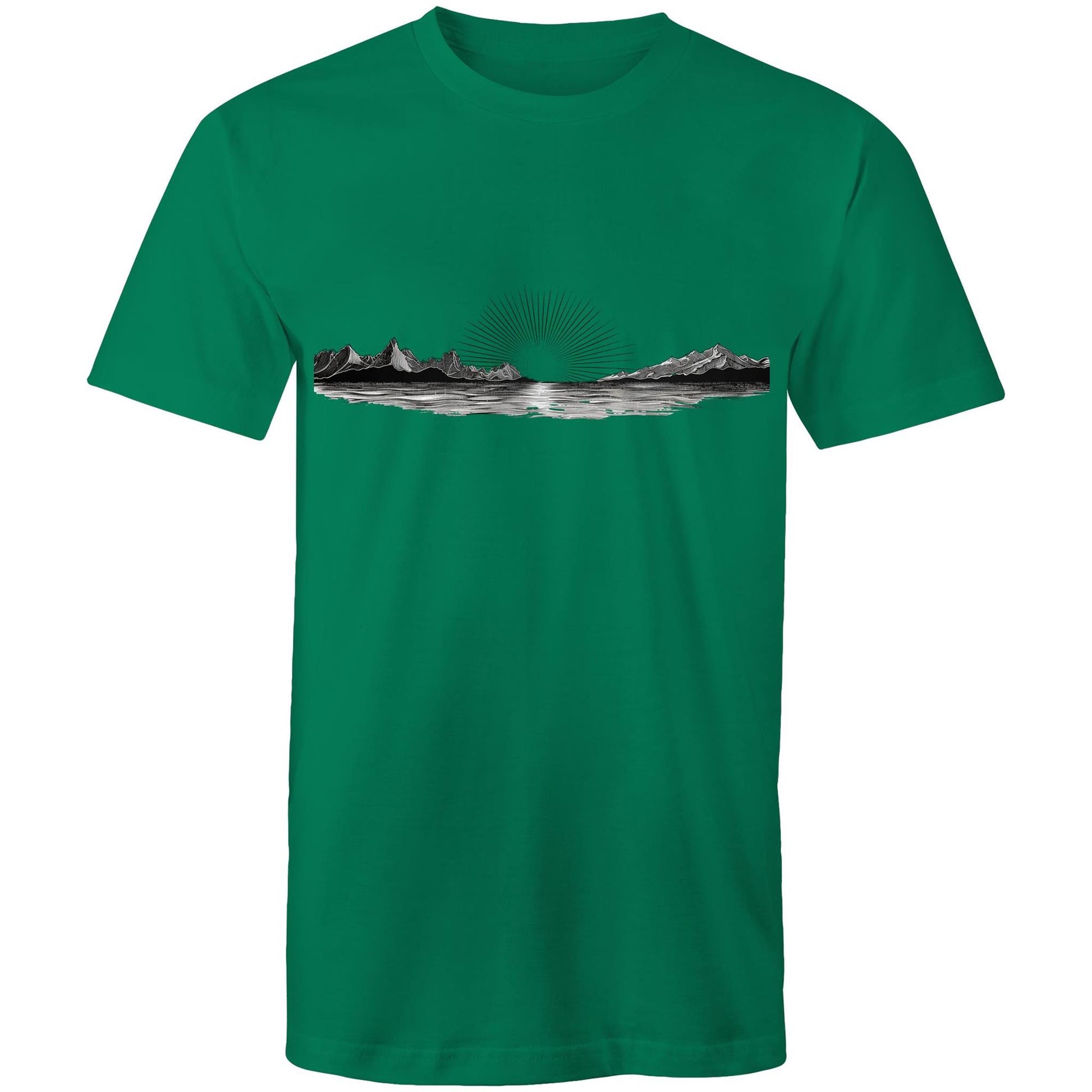 Men's Sunrise Graphic T-Shirt | Dawn Nature Print Tee