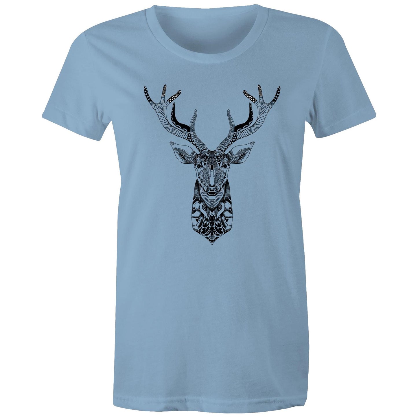 Women's Earthfolk Printed T shirt - Totem Deer