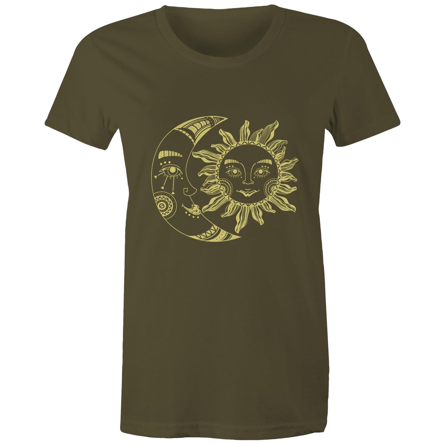Women's Earthfolk T-shirt - Mellow yellow - The Crescent Moon