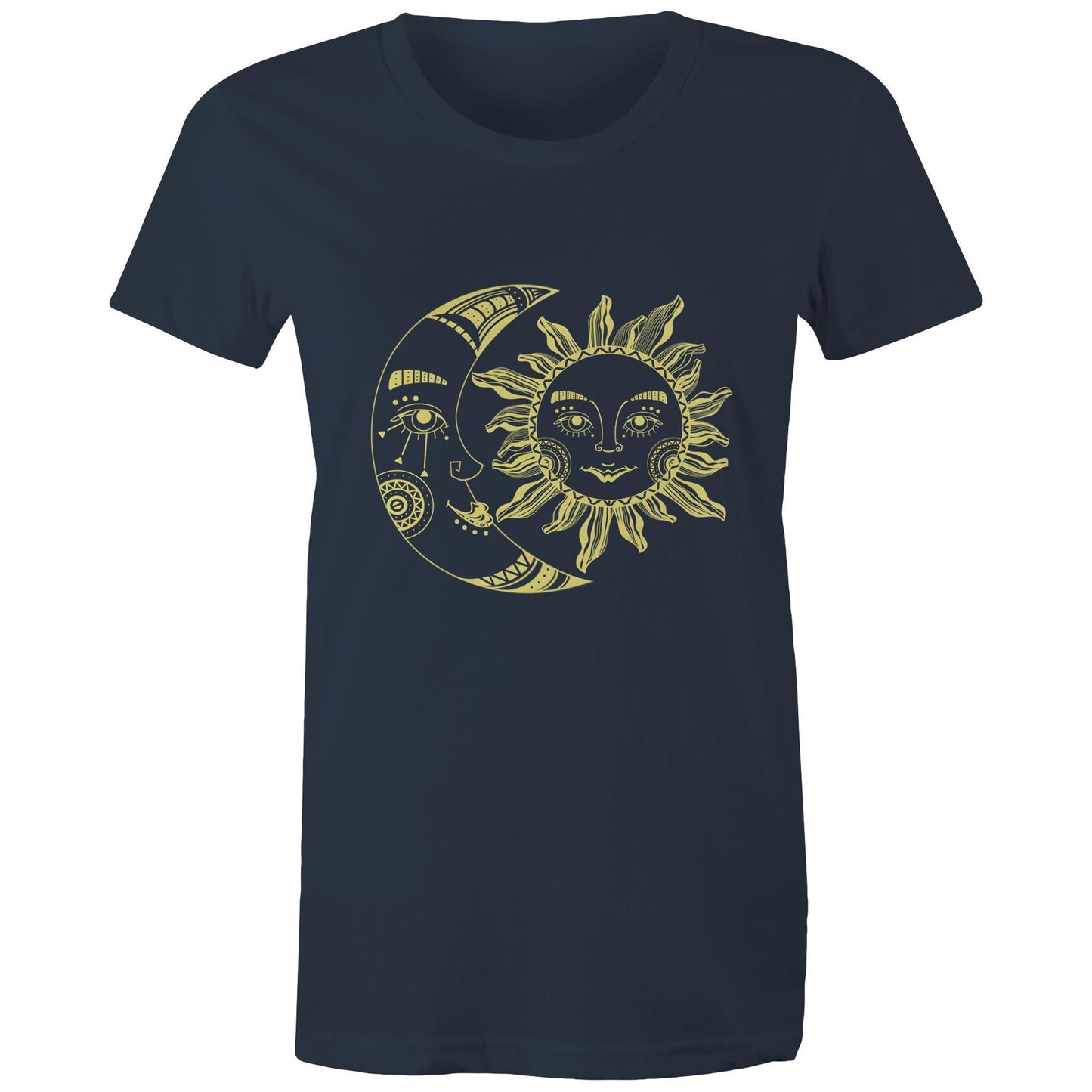 Women's Earthfolk T-shirt - Mellow yellow - The Crescent Moon