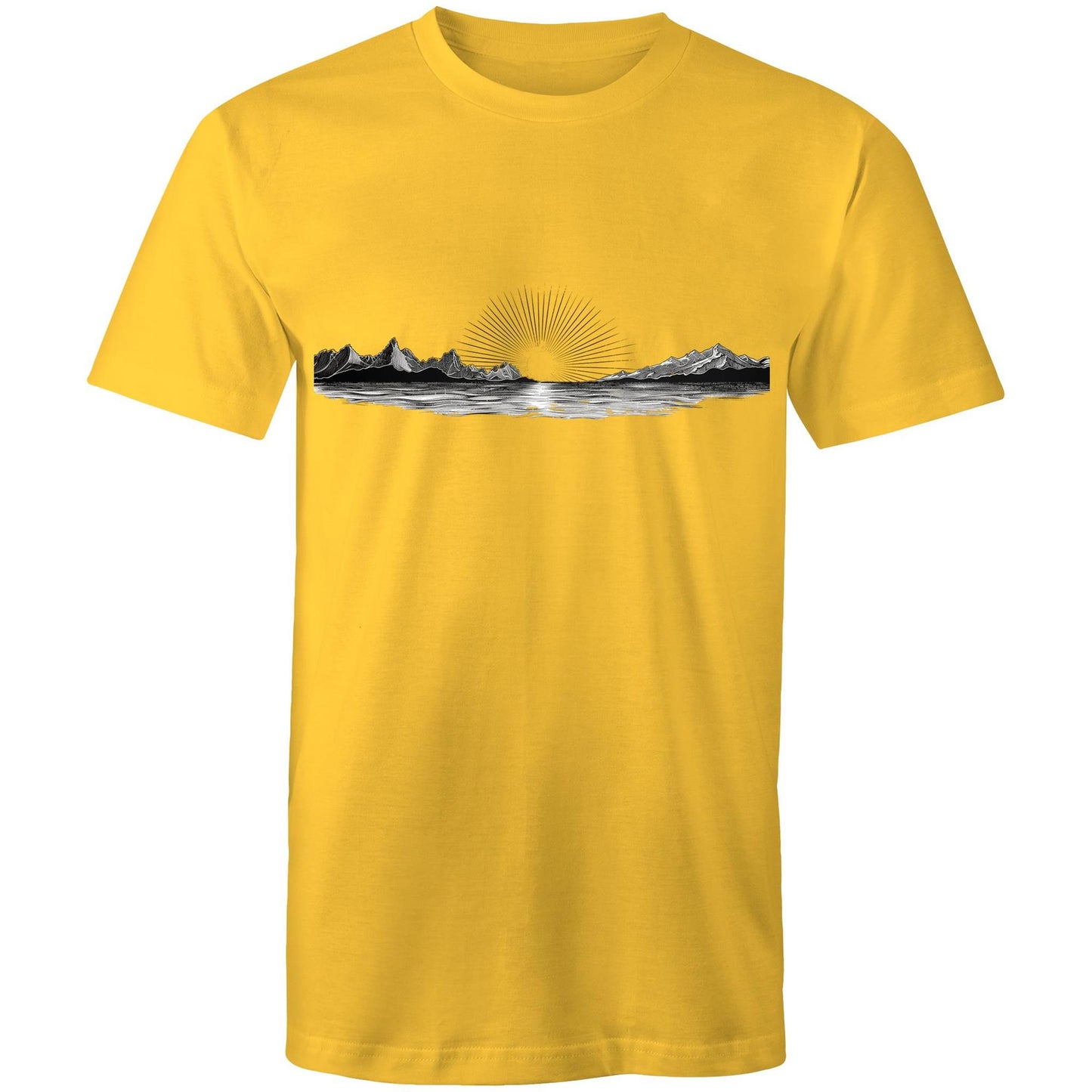 Men's Sunrise Graphic T-Shirt | Dawn Nature Print Tee
