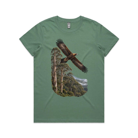 Women's Wedge Tail Eagle Graphic Printed T-shirt