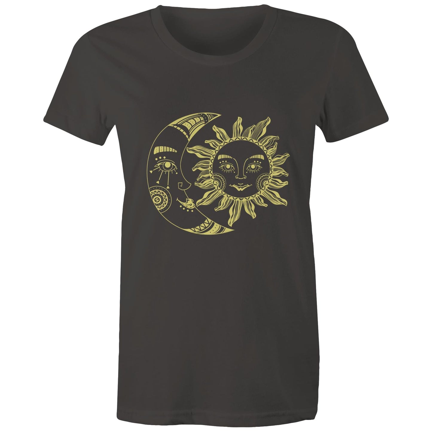 Women's Earthfolk T-shirt - Mellow yellow - The Crescent Moon