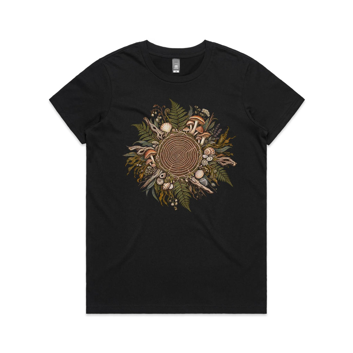 Women's Living Spiral Graphic T-Shirt | Earthfolk Nature T-shirts