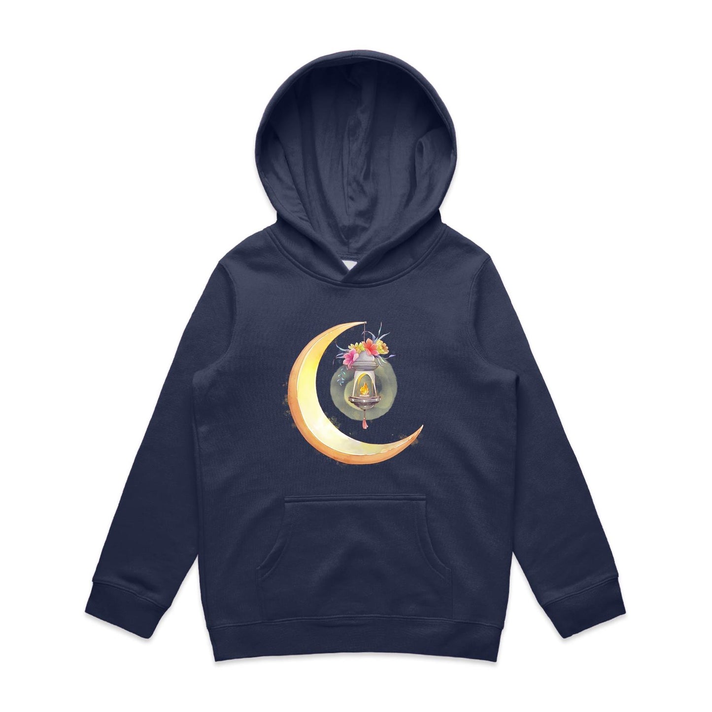 Kids Earthfolk Hoodie - Lantern Moon - The Crescent Moon