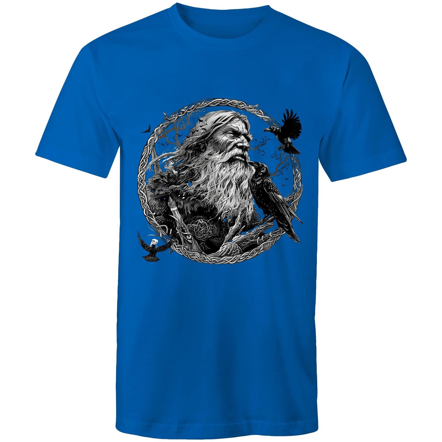 Earthfolk Printed T shirt - Mens Relaxed Fit - Odin - The Crescent Moon