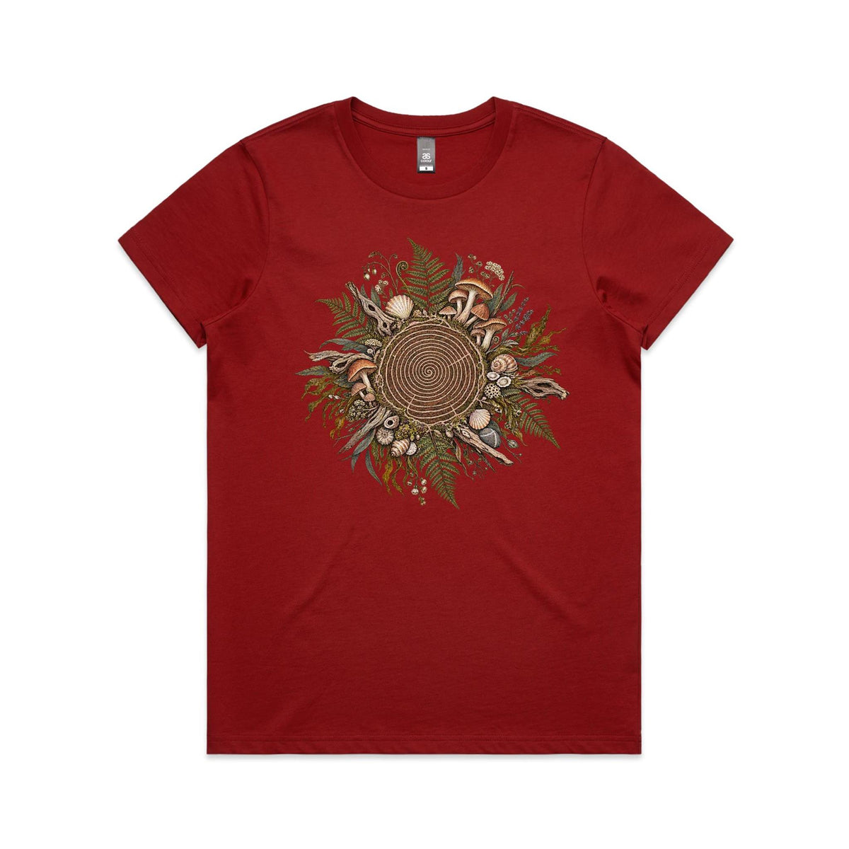 Women's Living Spiral Graphic T-Shirt | Earthfolk Nature T-shirts