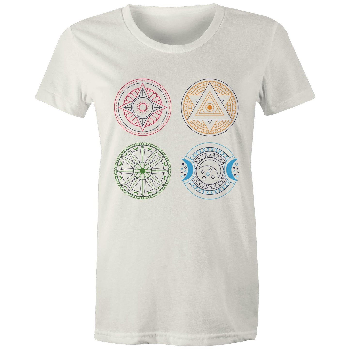 Women's Earthfolk Printed T shirt - Esoteric Mandala