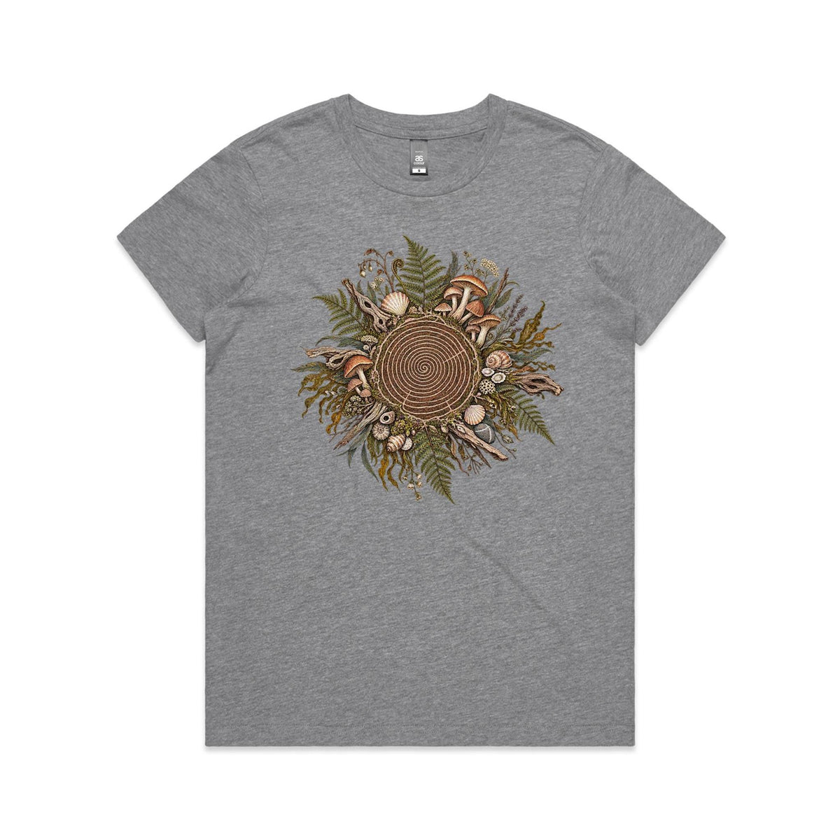 Women's Living Spiral Graphic T-Shirt | Earthfolk Nature T-shirts