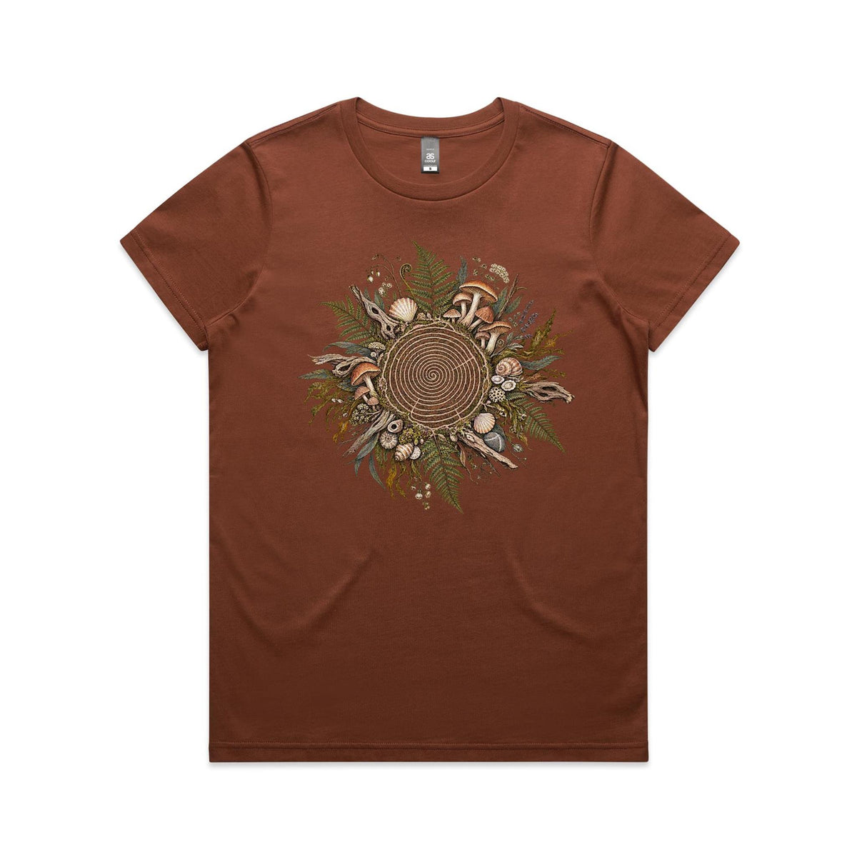 Women's Living Spiral Graphic T-Shirt | Earthfolk Nature T-shirts