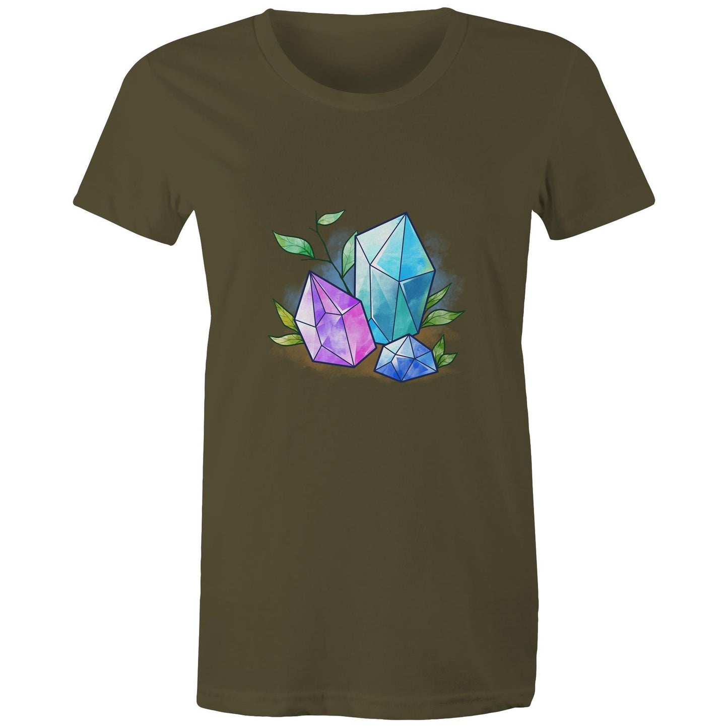 Women's Earthfolk T shirt - Water Crystals