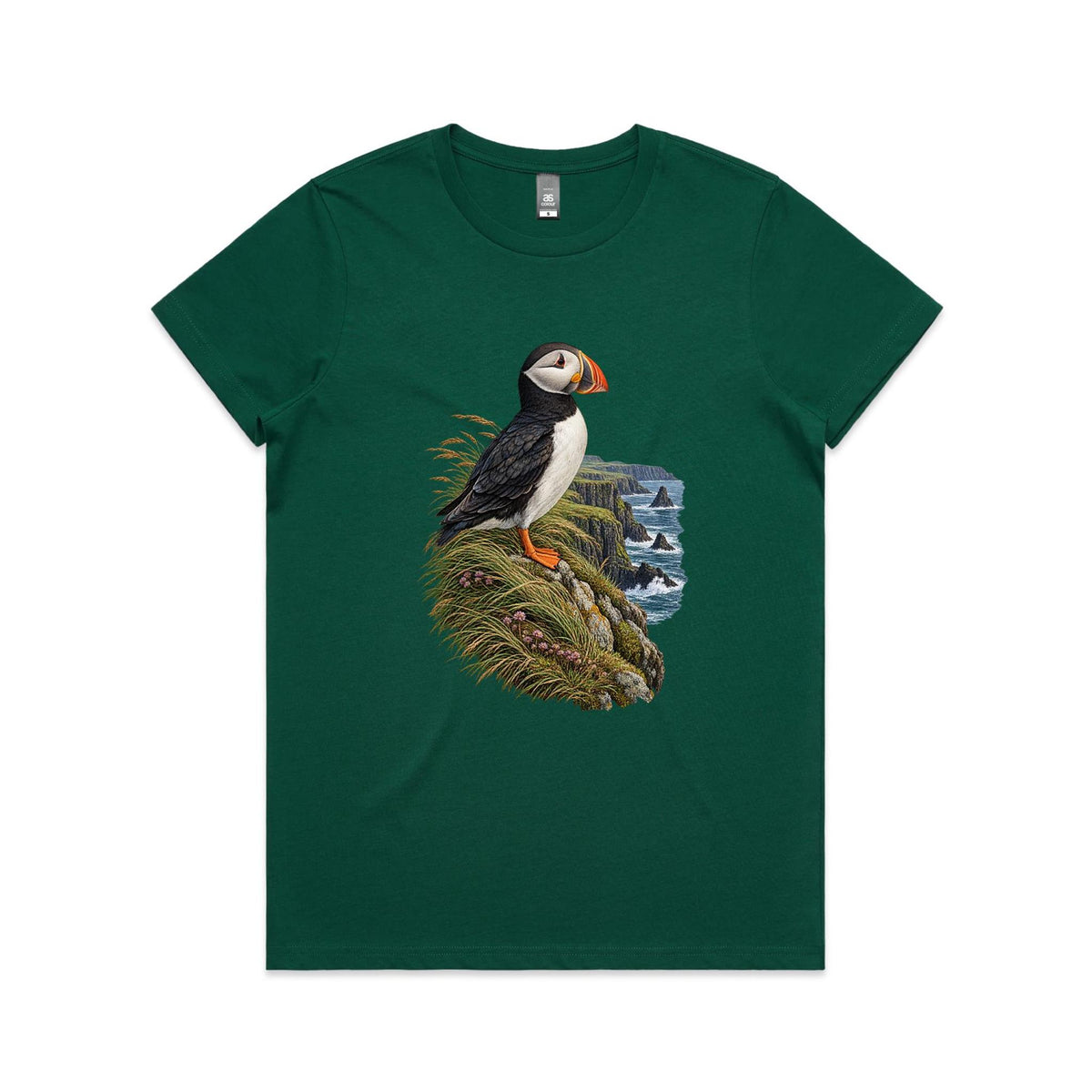 Women's Puffin Coastal Graphic T-shirt | Earthfolk