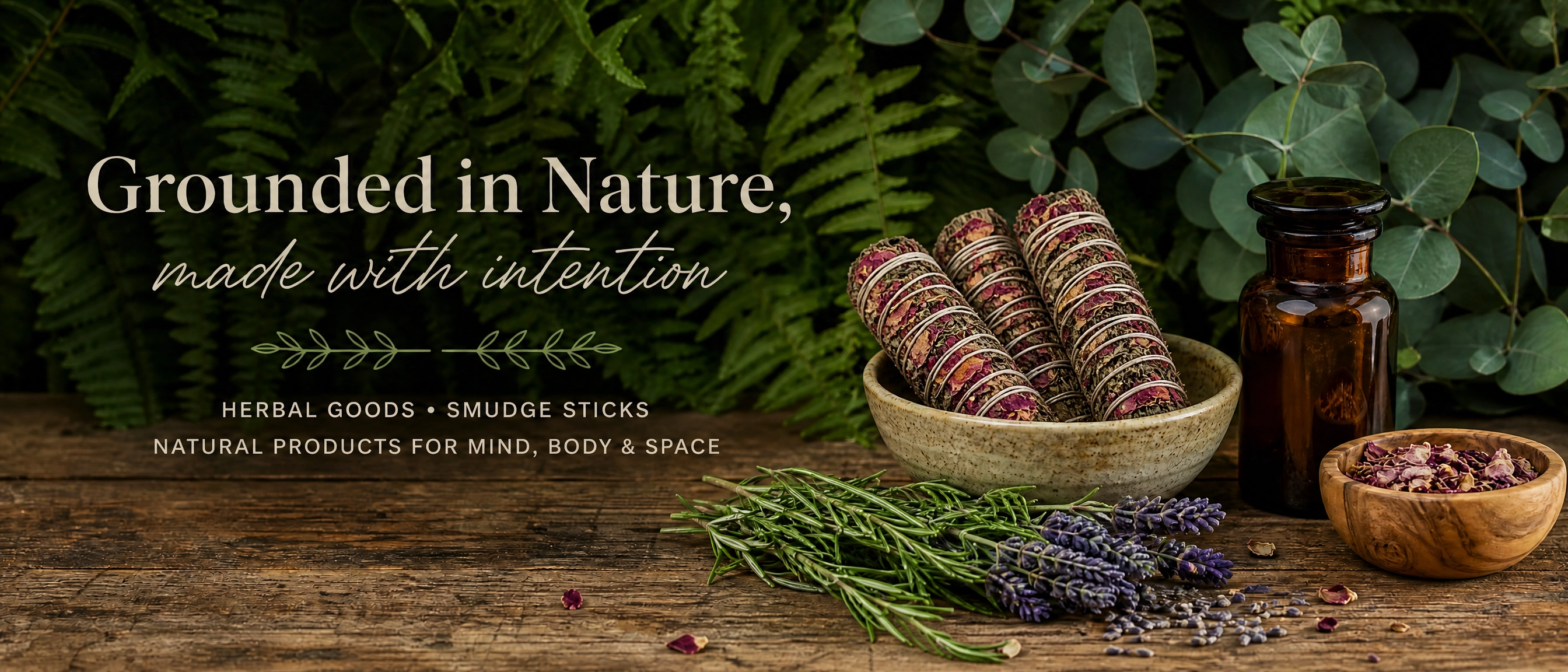 The Crescent Moon - Herbal products, smudge sticks and natural bath and body products