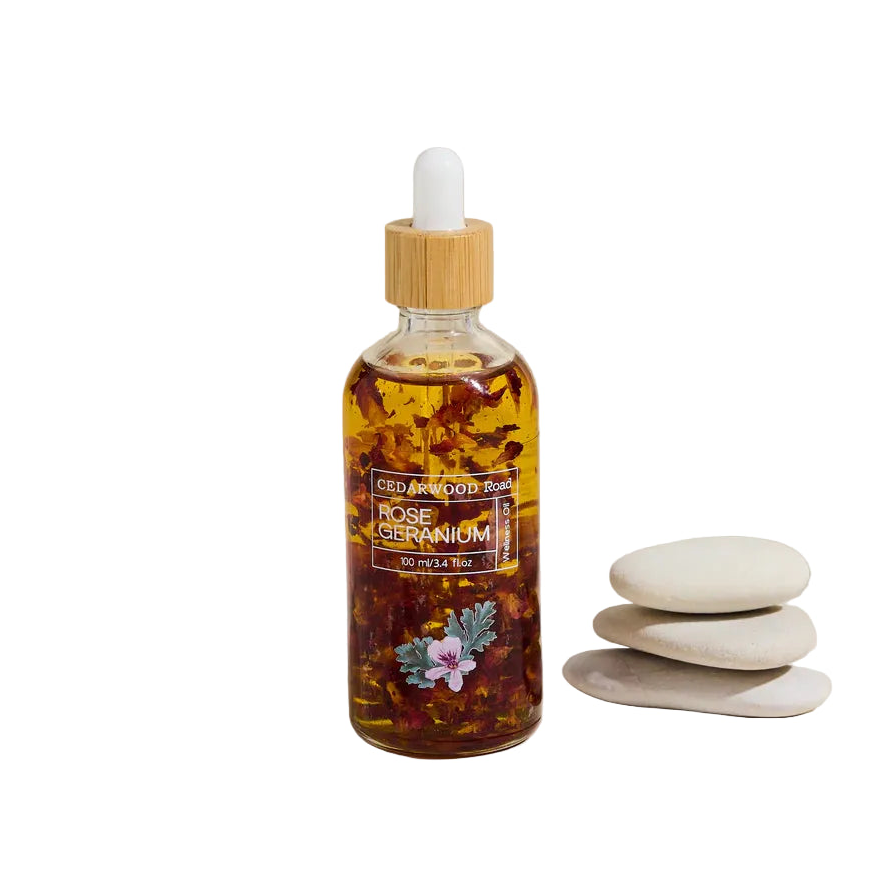 Rose Geranium Wellness Oil | Floral Botanical Body Oil