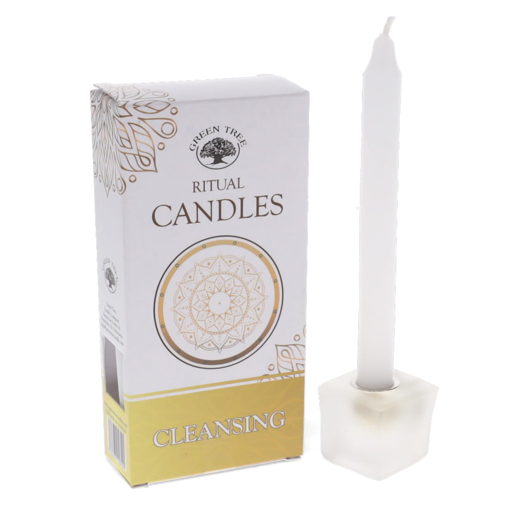 White ritual spell candles